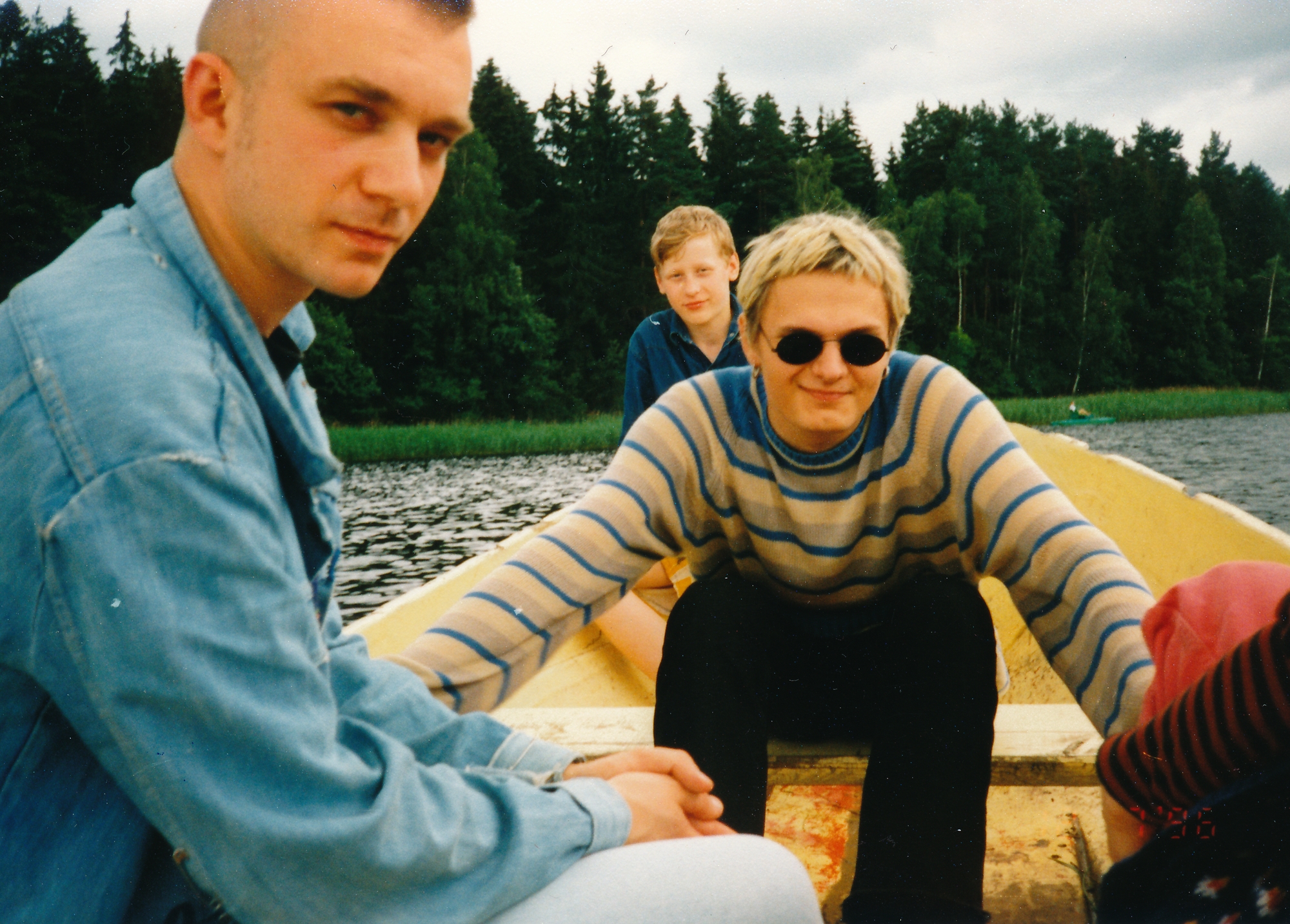 1996 m. Su Igoriu irstomės po ežerą netoli Dusetų